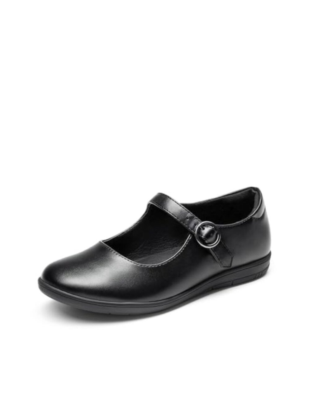 Girls Mary Jane Flats Round Toe Buckle Strap School Uniform Shoes